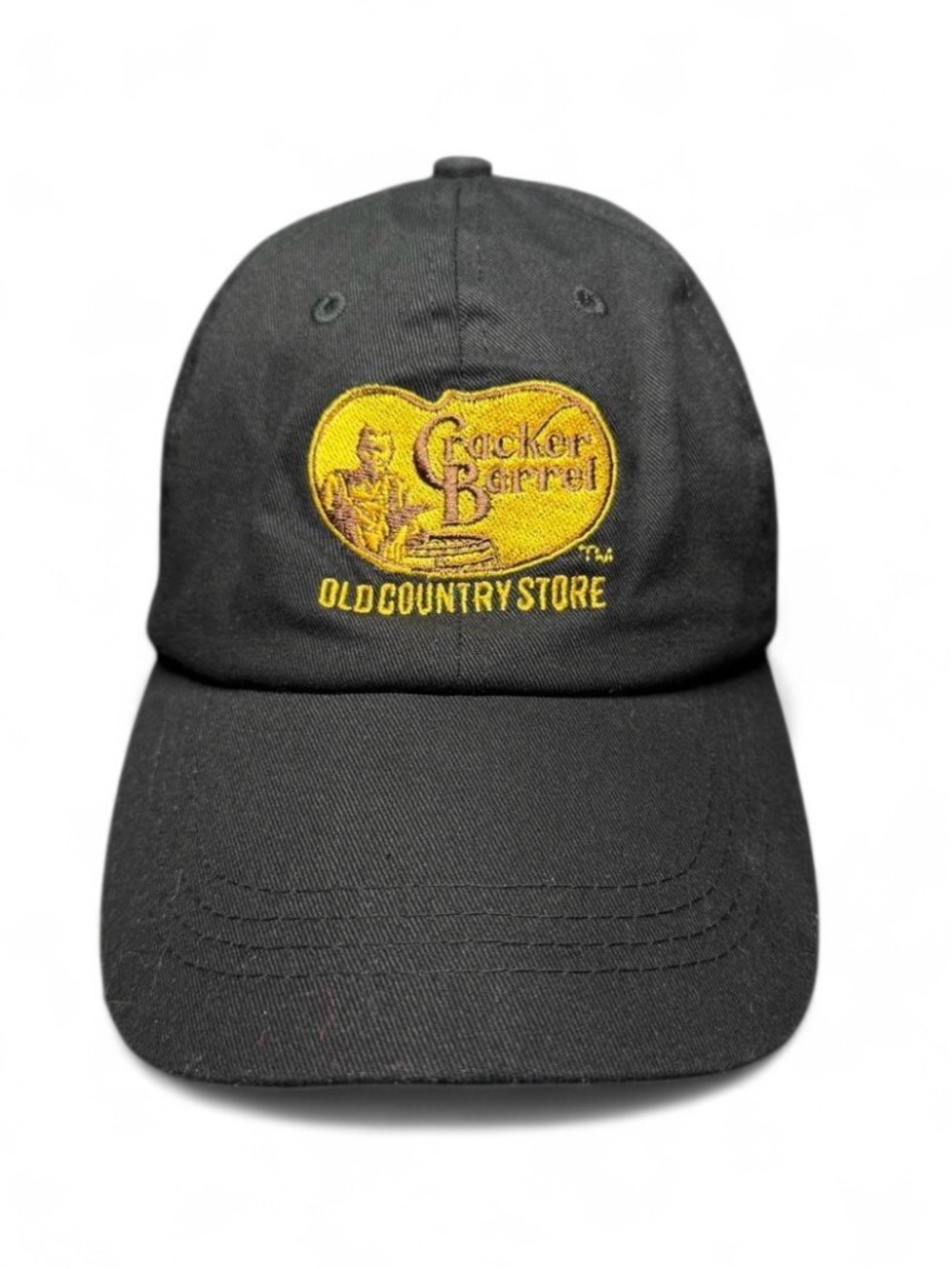 Cracker Barrel Old Country Store Black Embroidered Logo Baseball Hat Dad Cap O/S